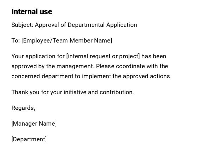 Internal use Internal use