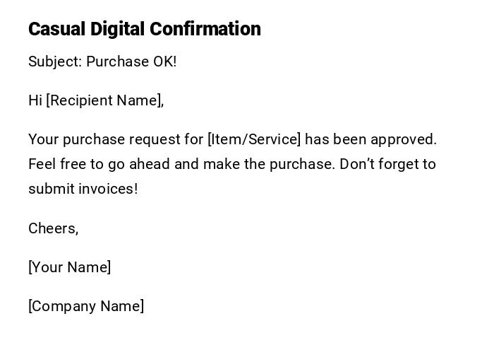 Casual Digital Confirmation Casual Digital Confirmation