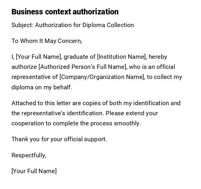Business context authorization