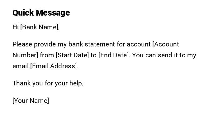 Quick Message Quick Message