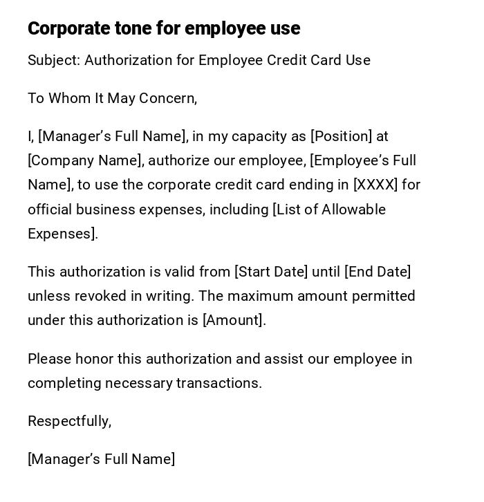 Corporate tone for employee use Corporate tone for employee use