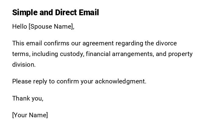 Simple and Direct Email Simple and Direct Email