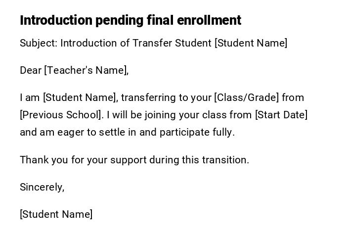 Introduction pending final enrollment Introduction pending final enrollment