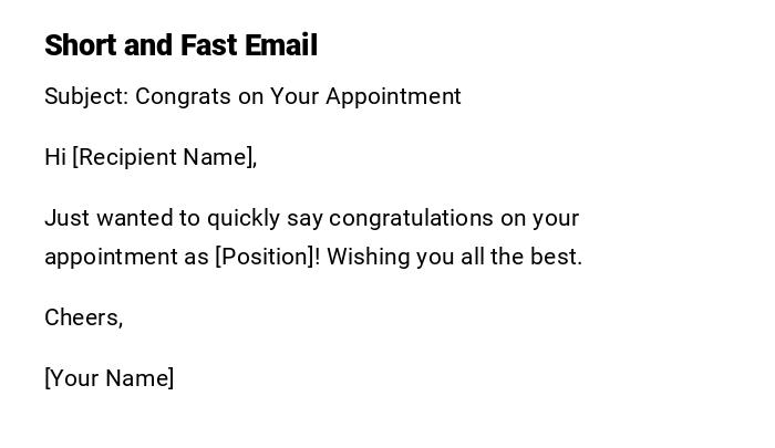 Short and Fast Email Short and Fast Email