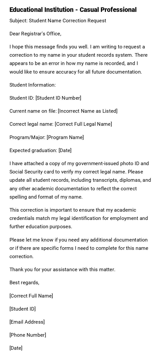 Educational Institution - Casual Professional Educational Institution - Casual Professional