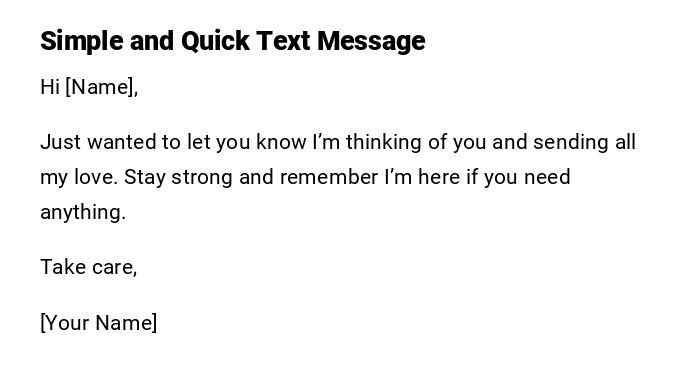 Simple and Quick Text Message Simple and Quick Text Message