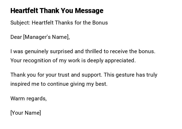 Heartfelt Thank You Message Heartfelt Thank You Message