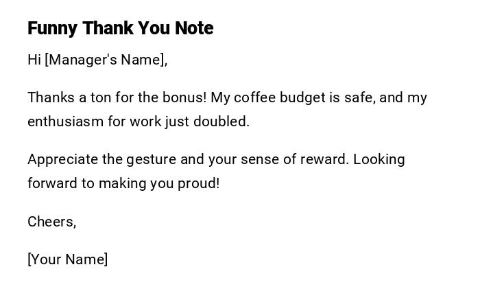 Funny Thank You Note Funny Thank You Note