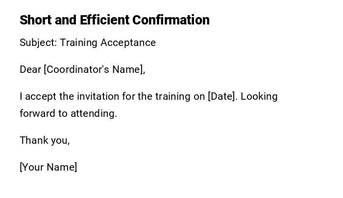 Short and Efficient Confirmation Short and Efficient Confirmation